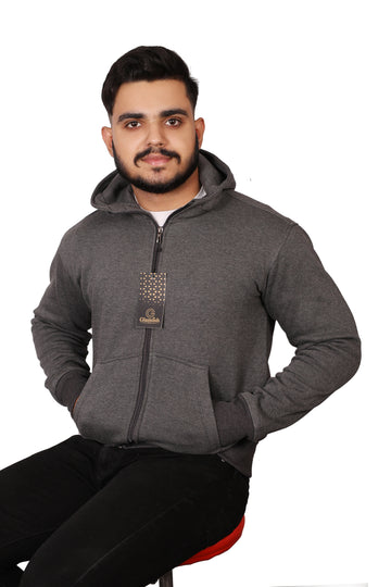 Mens Grey Hoodie