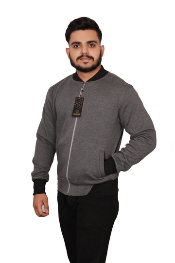 Mens Dark Grey Black Hoodie